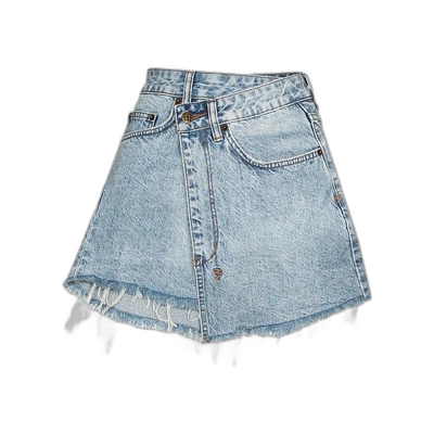 香港直邮Ksubi 不对称裙摆牛仔迷你半身裙 1000062829a字裙