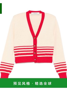 香港直邮GOLDEN GOOSE 女士 V领长袖针织衫 GWP02155P001832开衫