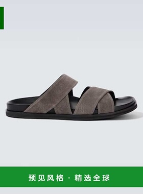 香港直邮MANOLO BLAHNIK 莫罗·伯拉尼克 男士 Seaton 绒面革凉鞋