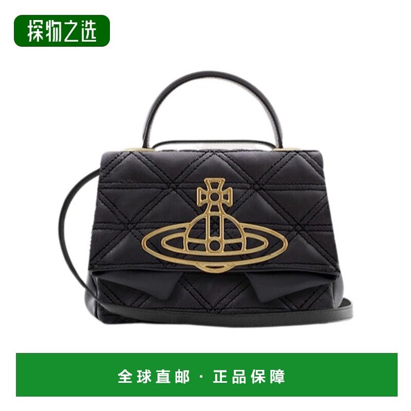 香港直邮Vivienne Westwood Sibyl 徽标单肩包 4101005SUL006UBLA