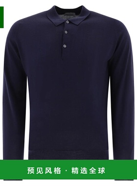 香港直邮JOHN SMEDLEY 男士T恤 BelpermidNIGHT 蓝色 SS2025长袖