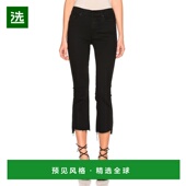 香港直邮mother 短款 女士 1h可退 Insider Step 磨损牛仔裤 11571