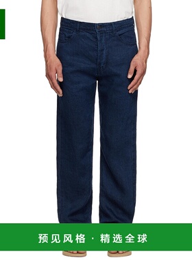 香港直邮The Row 男士 蓝色 Hartley 牛仔裤 873W3654直筒裤