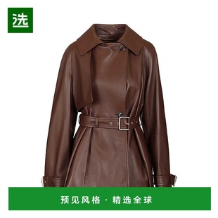 1h可退 香港直邮LOEWE 罗意威 女士 束带皮革夹克 S540Y34L59皮衣