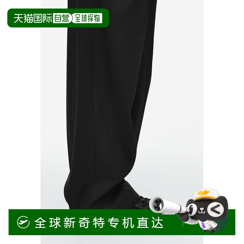 欧洲直邮COS 女士黑色绒面革休闲运动鞋新款