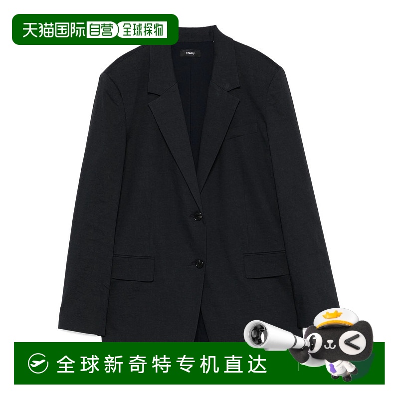 香港直邮Theory 长袖西装外套 P0303106亚麻