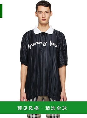 1h可退 香港直邮Burberry 巴宝莉 男士 黑色“Crazy Love” Polo