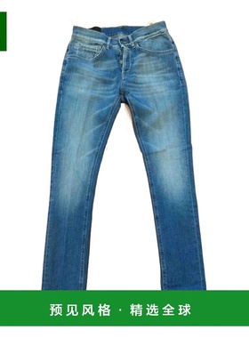 香港直邮DONDUP 男士牛仔裤 UP232DS0345ULG6 AW2025 蓝色 徽标牛