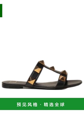 【99新未使用】香港直邮Valentino 黑色Rockstud 凉拖 VW0S0BU9ZW