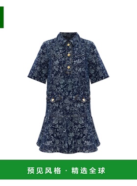 1h可退 香港直邮GANNI 女士连衣裙 A103018111180077 SS2026 深蓝