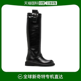 女士黑色中筒靴 RP02B6856 香港直邮RICK OWENS