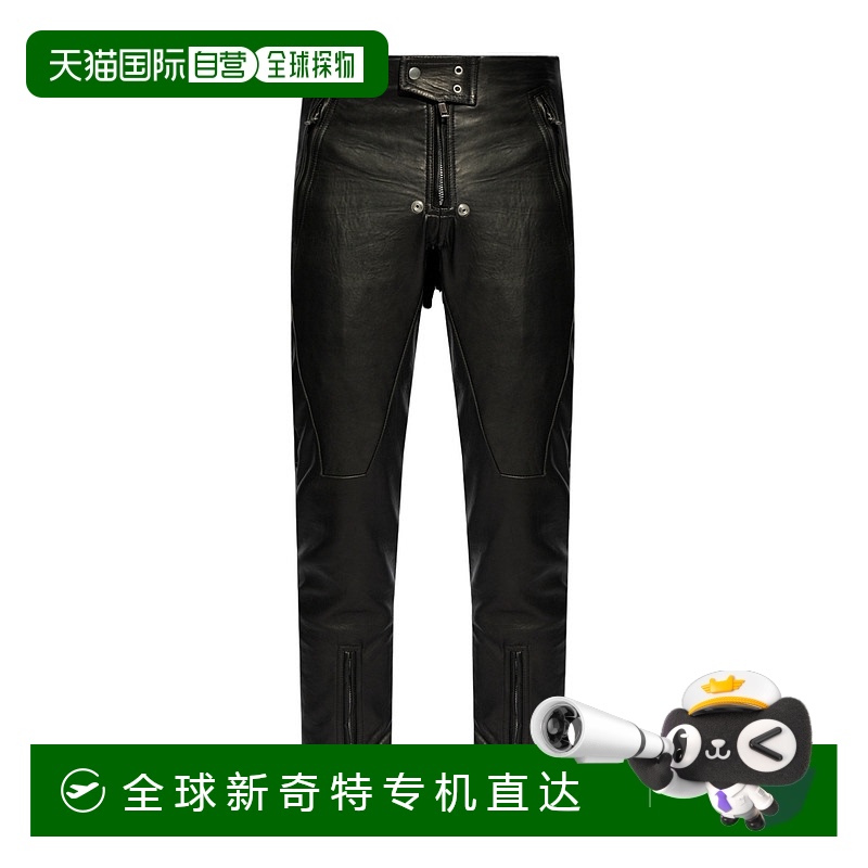 香港直邮Rick Owens 多口袋皮裤 RU01D3395LN