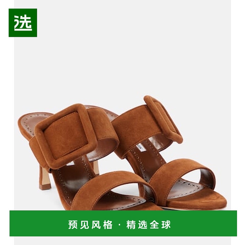 1h可退 香港直邮MANOLO BLAHNIK 莫罗·伯拉尼克 女士 Gable 绒面