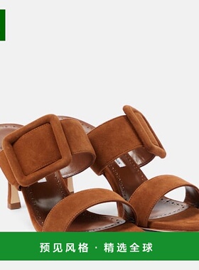 1h可退 香港直邮MANOLO BLAHNIK 莫罗·伯拉尼克 女士 Gable 绒面