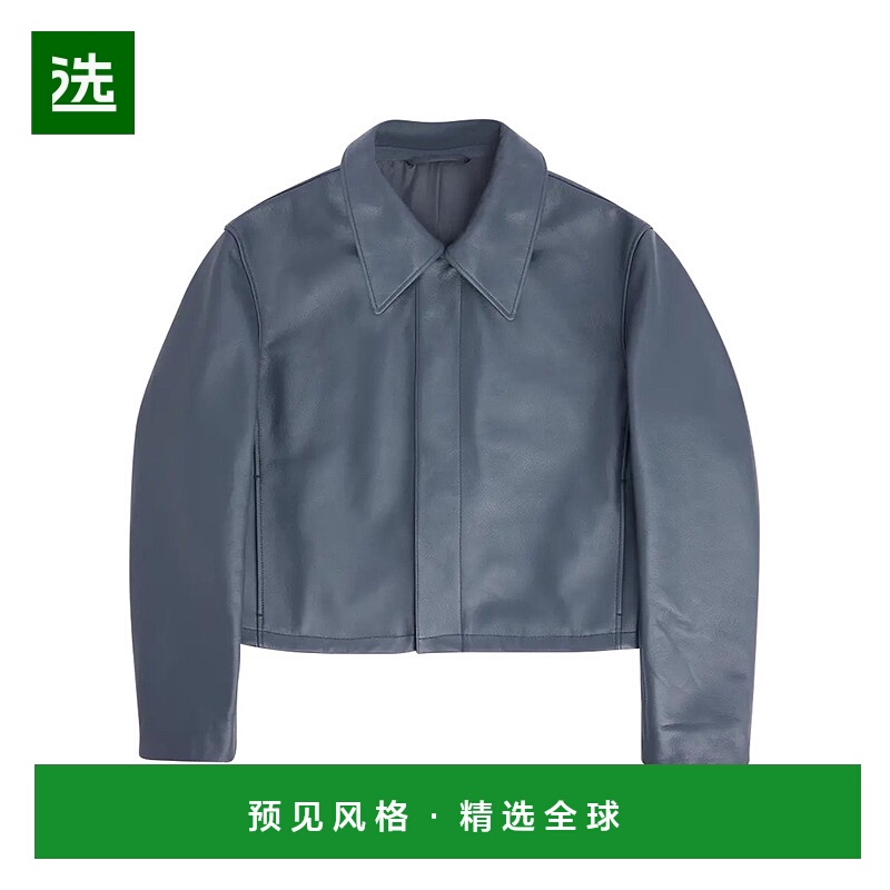 香港直邮Lemaire 宽松短款皮衣夹克 LMAF8G8D