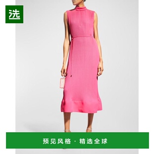1h可退 【美国直邮】Milly Melina 纯色褶皱连衣裙时尚减龄穿搭高
