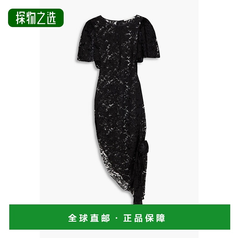 香港直邮ALESSANDRA RICH 亚历山德拉.瑞秋 女士 不对称花朵装饰