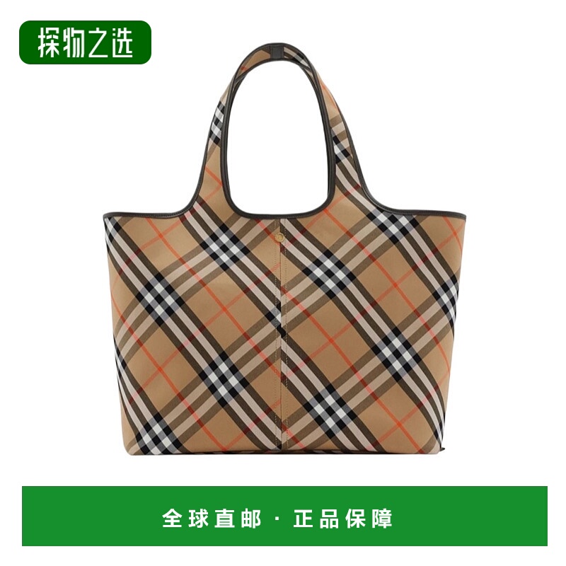 香港直邮Burberry 格纹手提袋 BURUQ72F