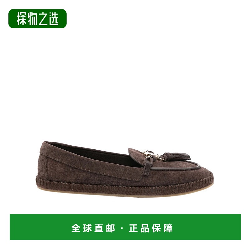 香港直邮Jimmy Choo 圆头乐福鞋 FABIENFLATRJD女鞋