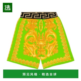 男童 Young Barocco 印花棉质短裤 1h可退 童装 香港直邮Versace