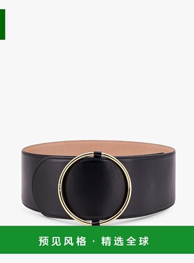 1h可退 香港直邮Alaïa 女士 圆环腰带 AA1C027GCA339 black黑色