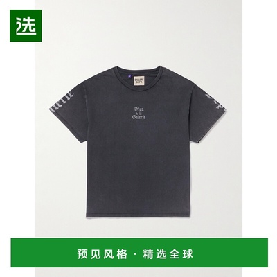 1h可退 香港直邮gallery dept 男士 徽标印花棉针织T恤 FOE10312B