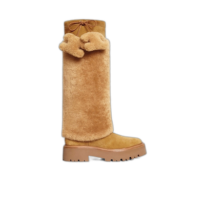 香港直邮Celine BULKY TRIOMPHE 圆头长筒靴 357724399C.