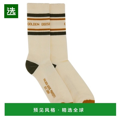 1h可退 香港直邮GOLDEN GOOSE 女士 條紋羅紋針織襪 GUP00883P002