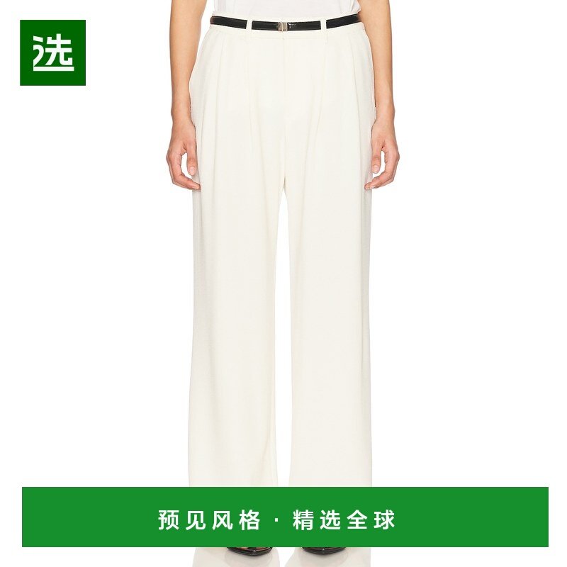 1h可退 香港直邮enza costa 女士 绉纱中腰裤子 STC4307 beige米,女装/女士精品,休闲裤,淘宝优惠券,粉丝福利购,淘宝优惠卷