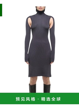 香港直邮HELMUT LANG 女士连衣裙 O06HW704V2S AW2024 黑色 高领