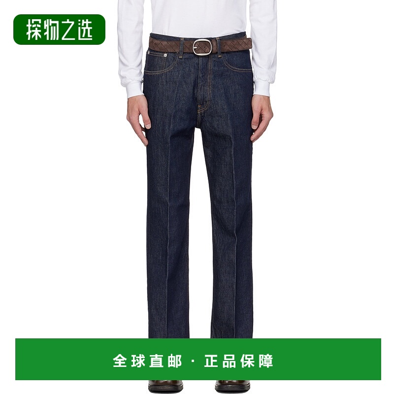 香港直邮AURALEE 男士 蓝色 Hard Twist Denim 5P 牛仔裤 A00P01D