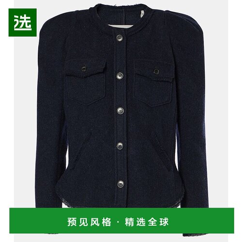 香港直邮Isabel Marant Étoile 女士 Nelly 羊毛混纺夹克