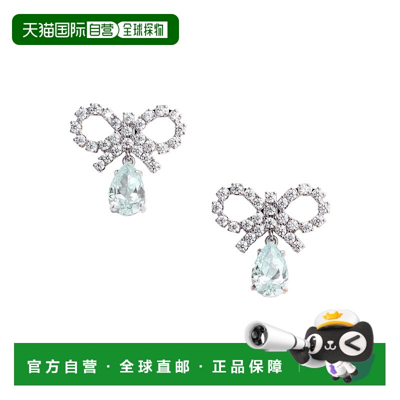 1h可退 香港直邮Self-Portrait 女士 Earings Droplet 蓝色蝴蝶结