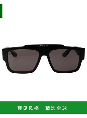 1h可退 香港直邮Gucci 古驰 男士 徽标太阳镜 GG1460S black黑色