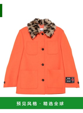 香港直邮MSGM 女士外套 3941MDH18Y25760310 AW2025 橙色 Msgm Ja