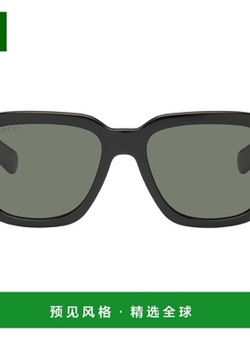 1h可退 香港直邮Gucci 古驰 男士 黑色 Square 太阳镜 GG1508S