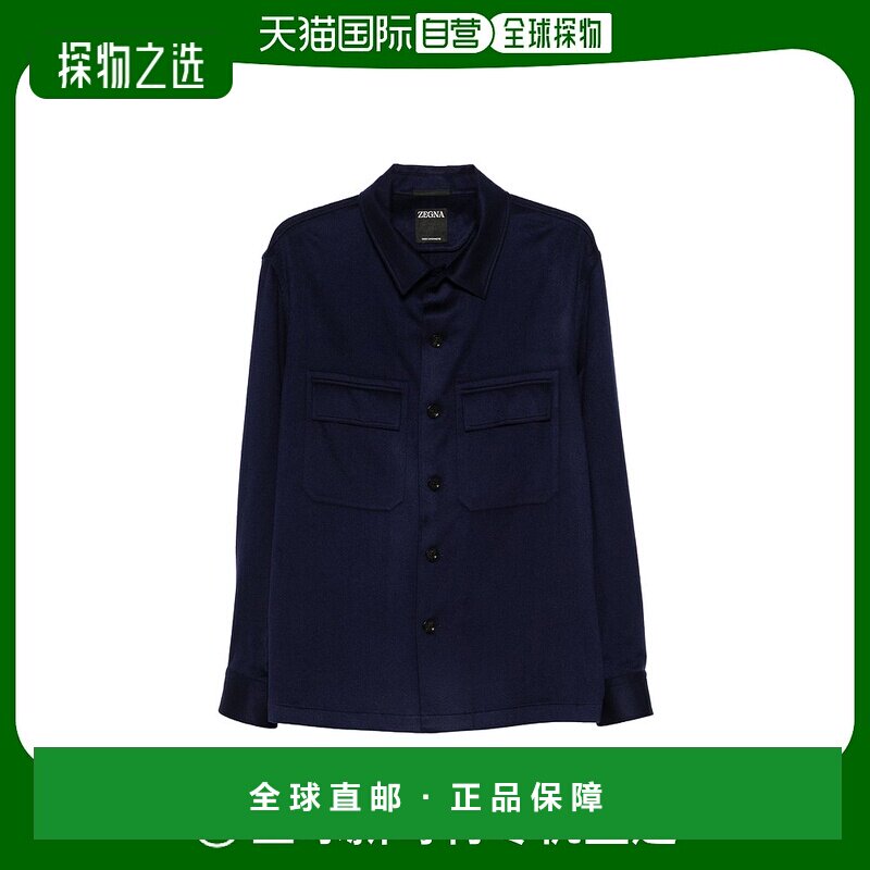 香港直邮Zegna 长袖翻领休闲夹克 RUEV46A8SOT6BP杰尼亚