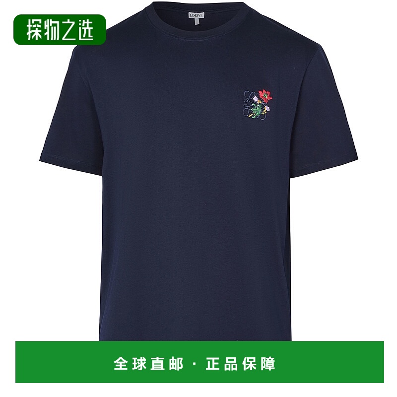 欧洲直邮LOEWE 罗意威 25秋冬  LOE675Q5NAV 男士 短袖T恤