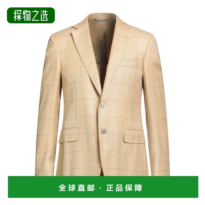 香港直邮Canali 康钠丽 男士 西装外套 beige米色 舒适时尚