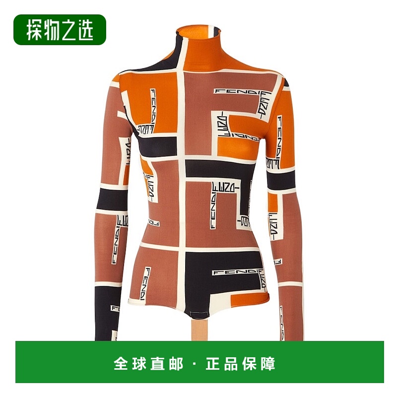 香港直邮Fendi 高领长袖连体衣 FZXB60ARV2套装