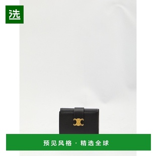 1h可退 香港直邮Celine 思琳 女士 按扣钱包 10M963GHH black黑色