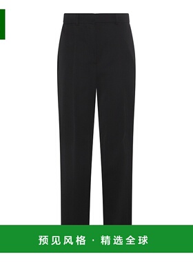 香港直邮Lanvin 朗雯 女士 黑色羊毛长裤 RWTR0010571110女裤