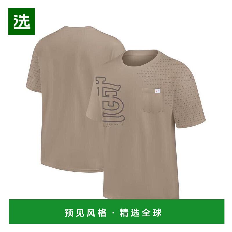 1h可退 【美国直邮】Fanatics|Nike 男款卡其色圣路易斯红雀队 St