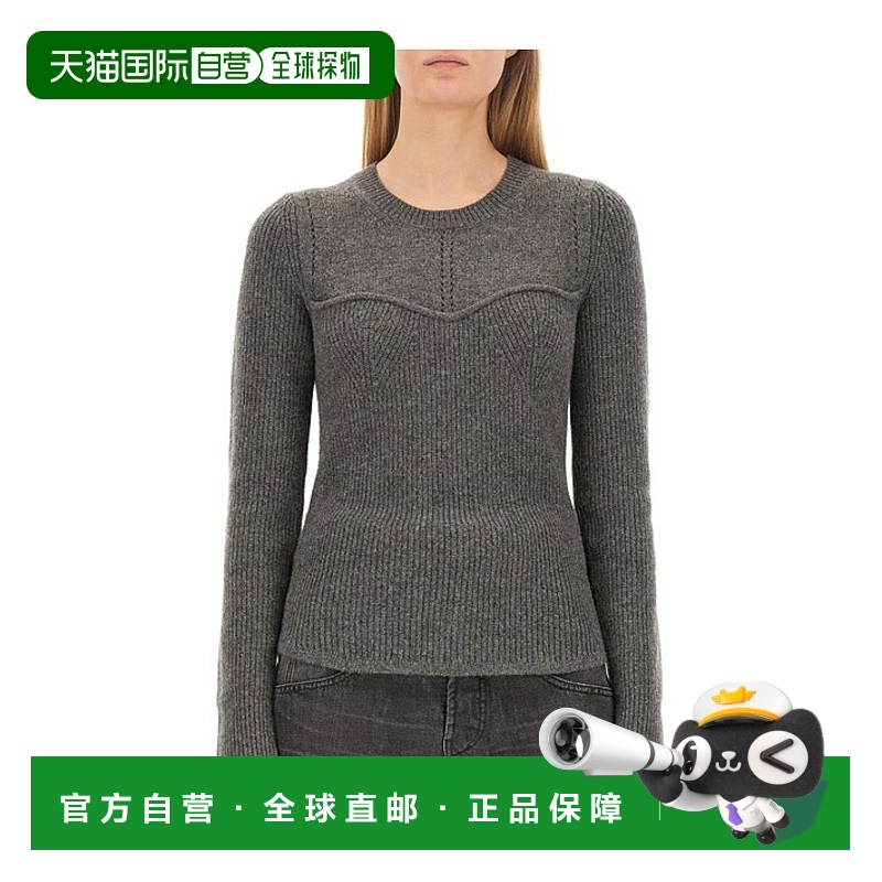 香港直邮Isabel Marant 圆领长袖针织衫毛衣 PU0237FAA1L45I