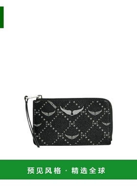 香港直邮ZADIG & VOLTAIRE 女士化妆包 LWSG03642BLACK SS2025