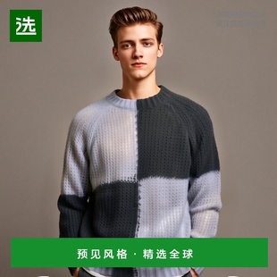 香港直邮Acne Studios 拼色针织毛衣 A60543