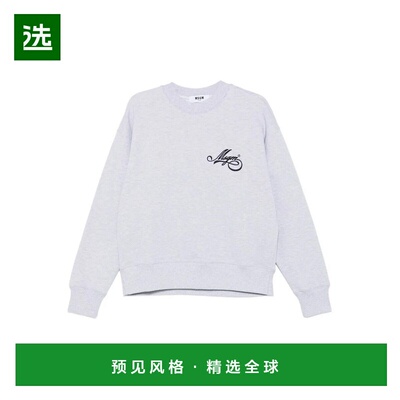 香港直邮MSGM 女士卫衣 MDM8025779395 SS2026 浅灰色 Msgm Felpa
