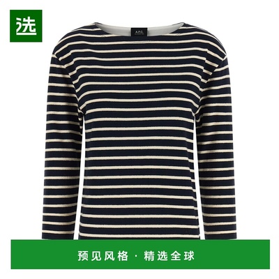 香港直邮A.P.C. 女士针织衫 COHLTF26525IAK SS2026 蓝色 Striped