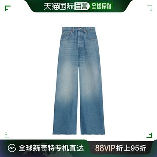 香港直邮Gucci 腰带环牛仔裤 99新未使用 776580XDCRA