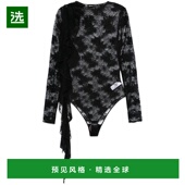 子上衣 1h可退 OLY243BLACK VOLANT 蕾丝袖 香港直邮oseree 女士